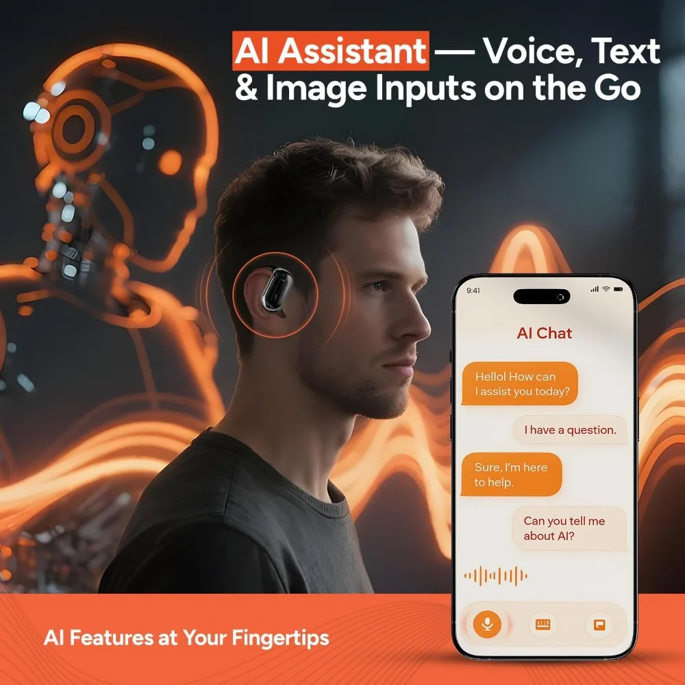Real-Time Translation Earbuds: 144+ Languages, 60H Playtime, Noise Cancellation for Business & Learning view 6