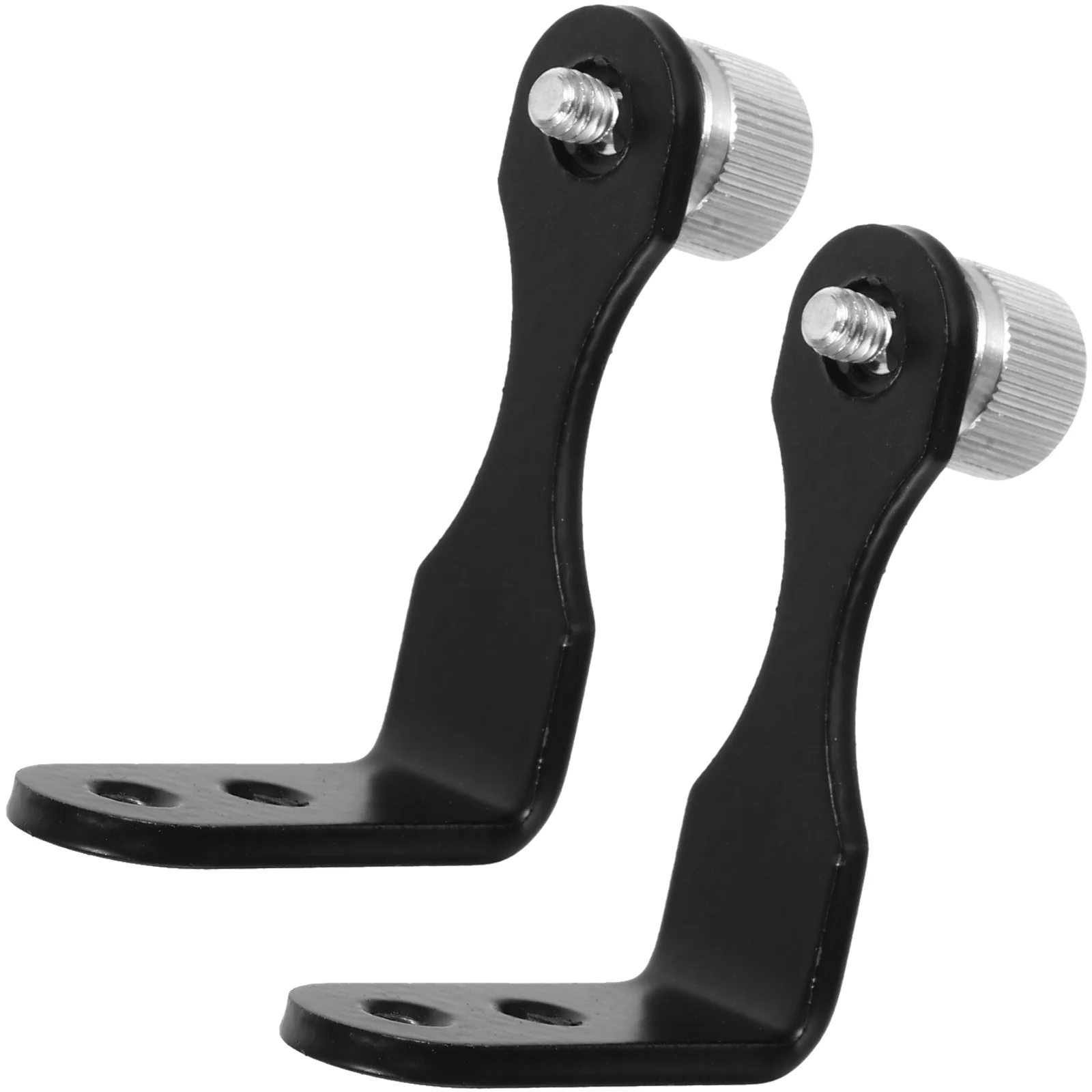 

2 Pcs Tripod Camera Telescope Mount Adapter Metal for Holder Photography Black Travel