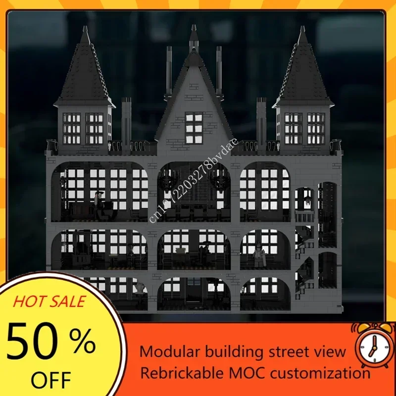 4064PCS Customized MOC Malfoy Manor Harries street view Model Building Blocks Bricks Set Children birthday toys Christmas gifts