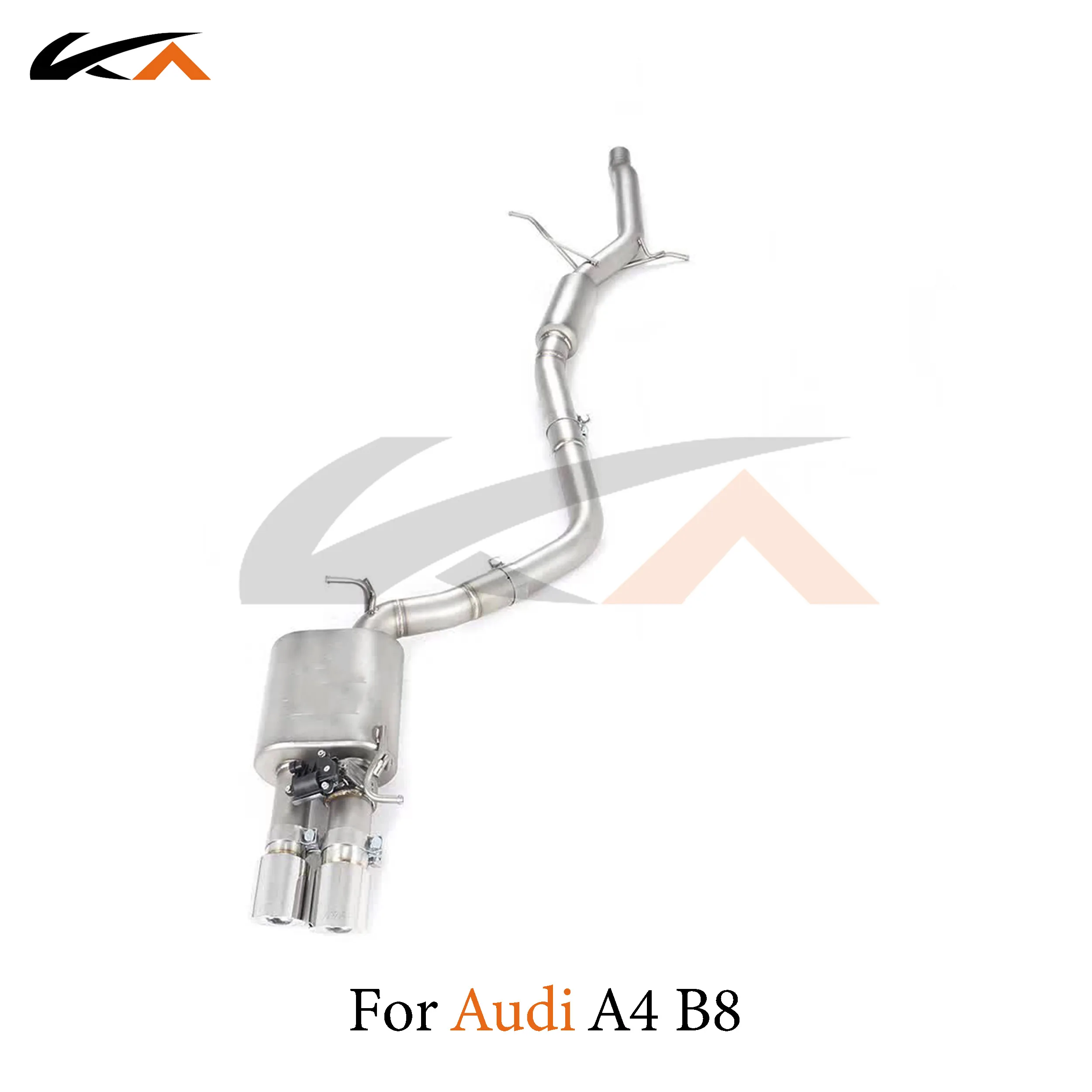 

KA Tuning exhaust system stainless steel catback for Audi A4 B8 1.8T 2.0T performance auto parts muffler valve car accessories