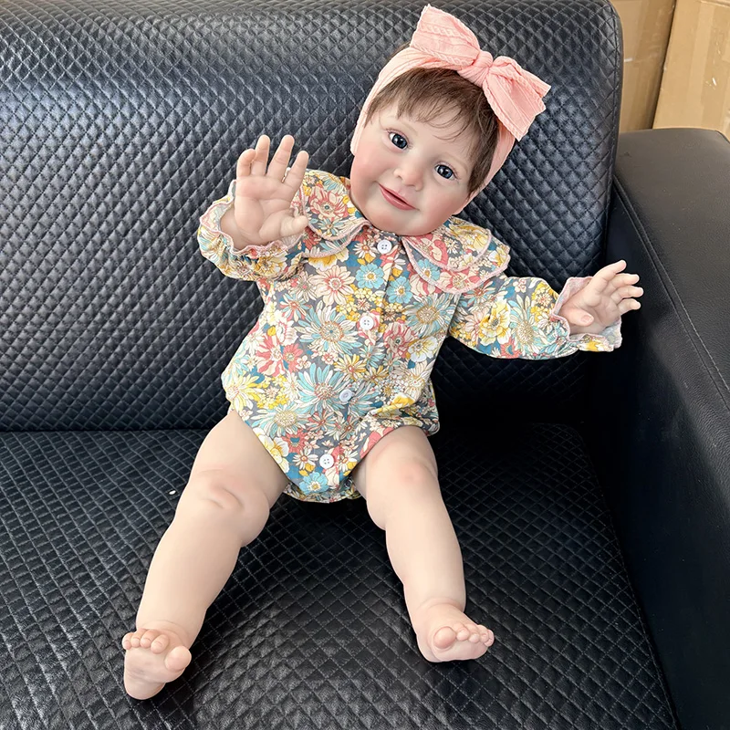 

Lifelike 26 Inch Reborn Doll Zoe Hand-Painted Veins & 3D Realistic Skin Handmade Collectible Art Doll Best Seller for Kids Gift