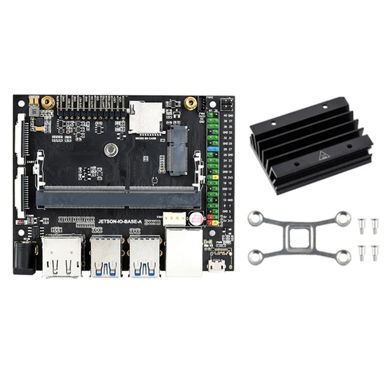 Jetson Nano Development Board com dissipador de calor, AI, Inteligência Artificial, Programação Robot Learning, 4GB Developer Kit