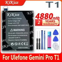 4880mAh kikiss battery for Ulefone Gemini Pro & T1 Replacement Parts backup battery for Ulefone T1 Smart Phone