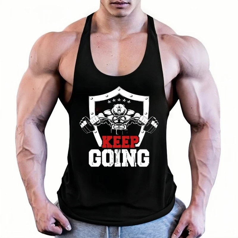 2025 Men's Peak Performance Y-Back Stringer, Cool Cotton Fabric, Great for Gym Intensity, Bodybuilding & Muscle Work