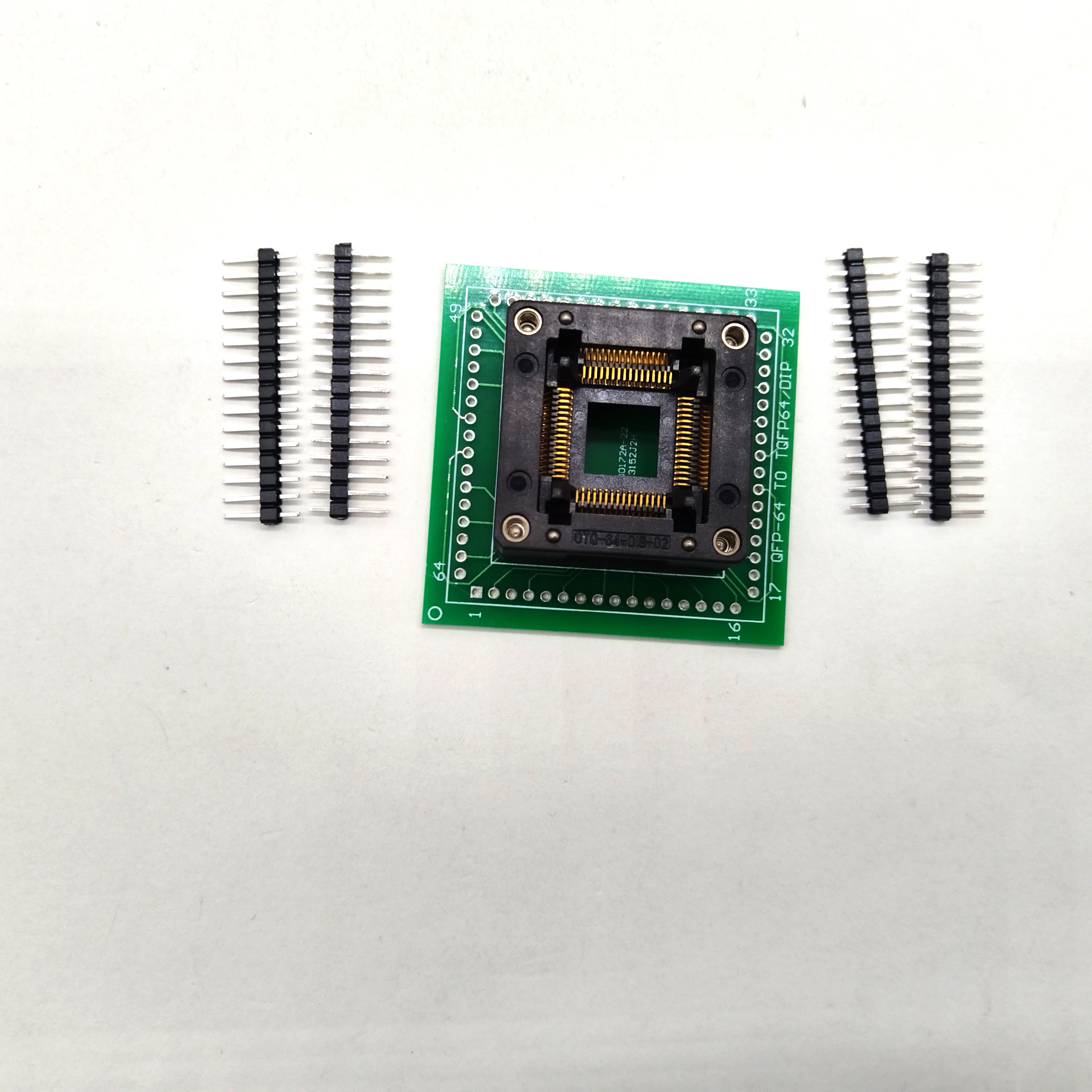Picture 3: QFP64 TQFP64 LQFP64 Test Flash Programming ZIF adapter STM32 Burn in Socket Pitch IC Test For ETL I C Chip Programmer