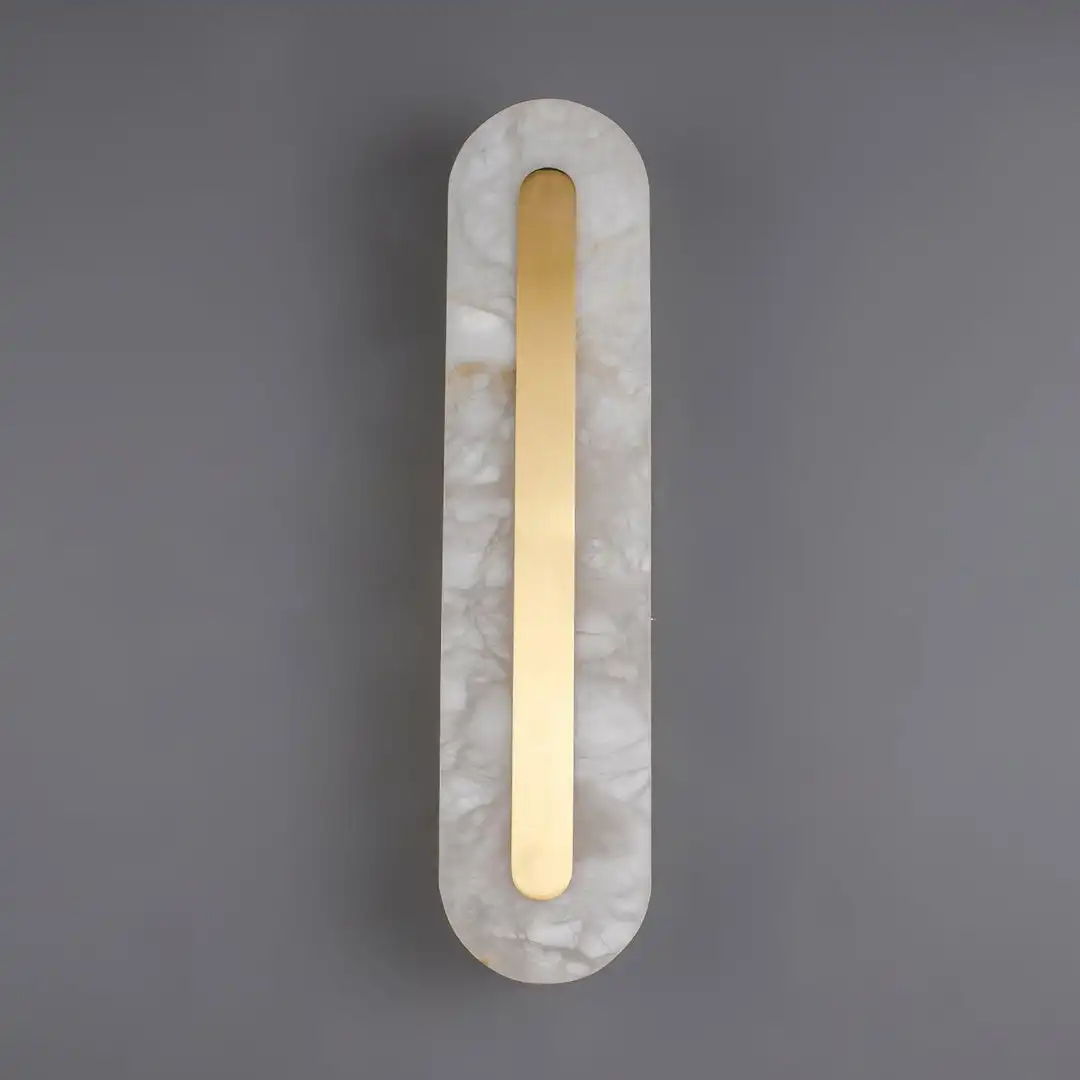 

Spanish Wall Lamp Real Marble Full Copper Living Room High-end and Luxurious Bedroom Bedside Lamp