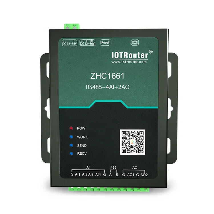 4-20mA Ethernet Gateway MQTT IO Controlador Modbus rs485 para conversor Ethernet