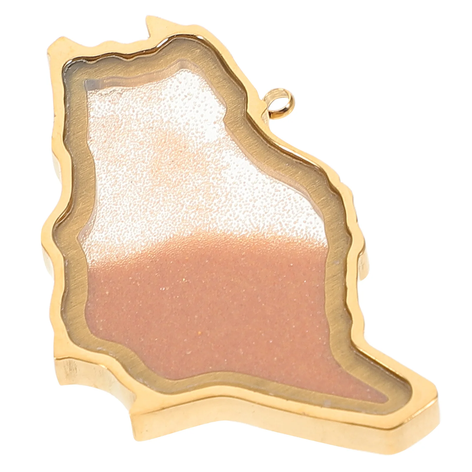 

Moving Sand Tag 1Pc Sand Pendant DIY Necklace Charm Map Badge Steel Vintage Jewelry Accessories