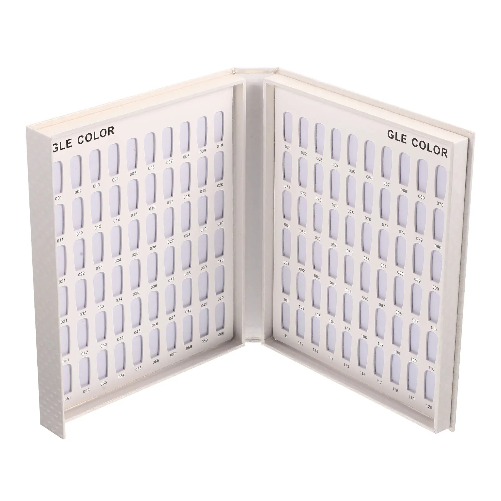 حامل أطراف أظافر بتصميم كتاب لوحة عرض الأظافر، مادة متينة، مريحة لصالونات التجميل وحامل عرض الأظافر للاستخدام الفردي