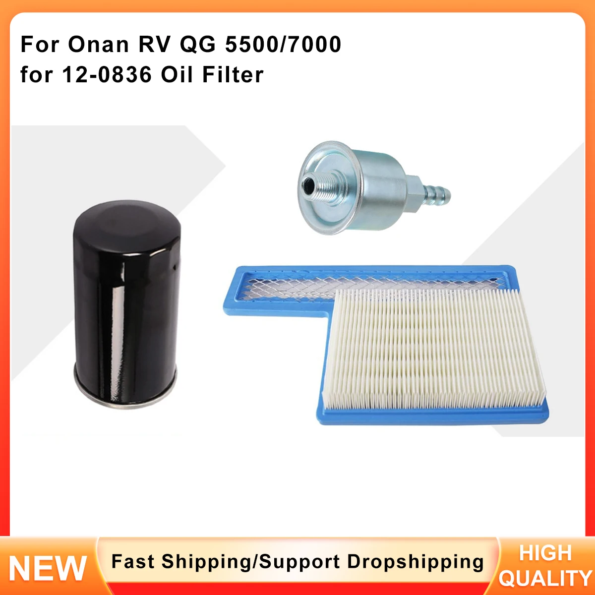 

Replacement Air Filter Kit 149-2341-01 for Onan RV QG 5500 7000 - Replaces 140-3116 149-2341-0