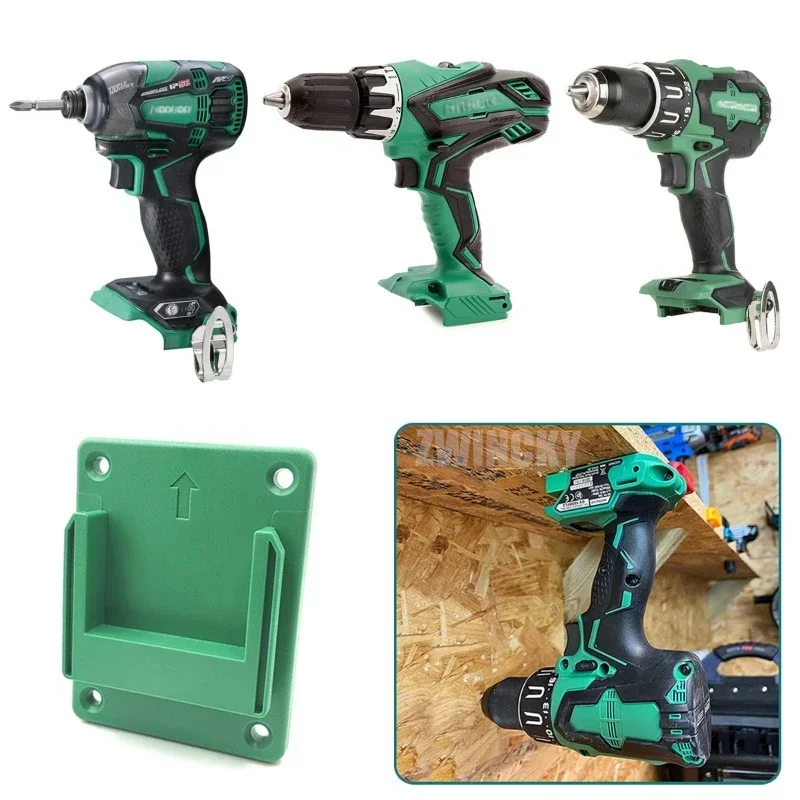 Drill Holder Power Tool Wall Mount Storage Plastic Shelf With Nails Storage Rack for Hitachi Hikoki Metabo HPT 18V 36V Tool