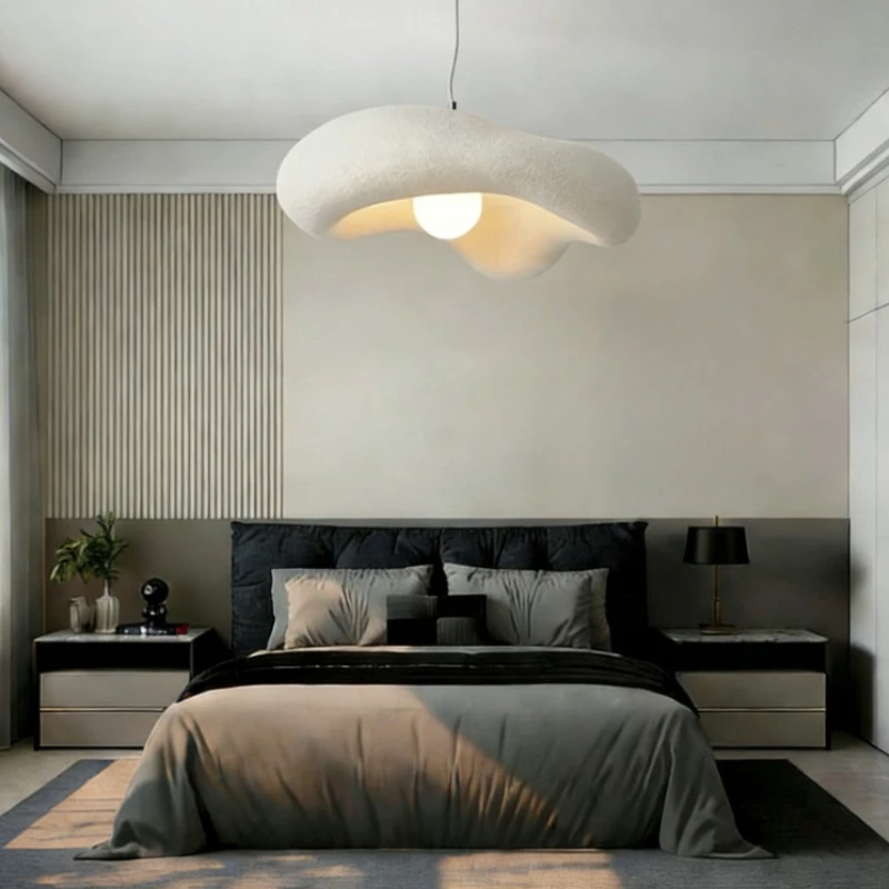 

LED Designer Lamp Wabi-sabi Bird's Nest Counter Resin High-end Minimalist Villa Home Decor Living Dining Room Bedroom Chandelier