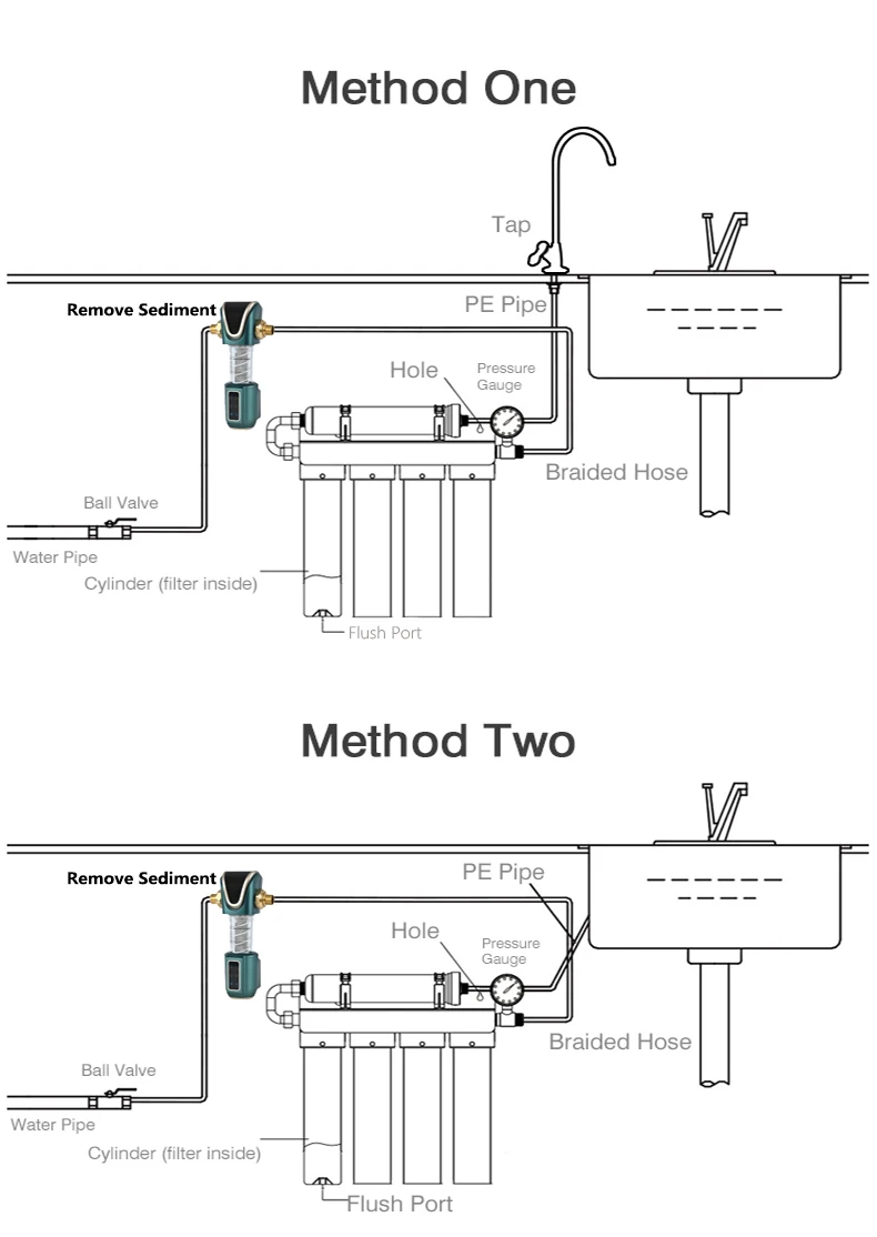 Household Kitchen Ultrafiltration Water Purifier With Tap Stainless Steel Direct Drink Tap Water Purifier Water Filter System