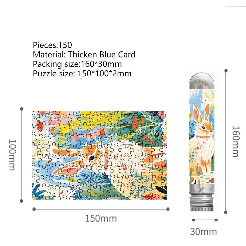 150 Uds Mini rompecabezas de tubo de ensayo para adultos juguete de descompresión juego de rompecabezas Fridget decoración familiar juguetes educativos