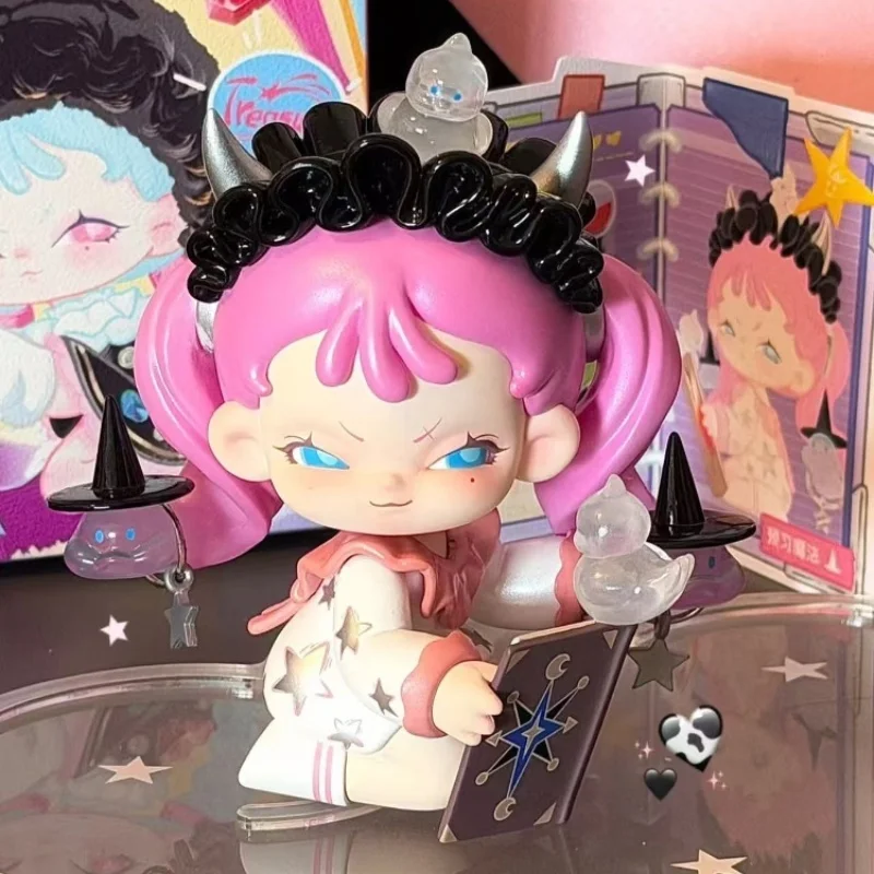 أصيلة Memesoo شبح الحصان فتاة مذكرات صندوق أعمى لطيف سطح المكتب زخرفة العصرية لعب دمية اليدوية فتاة هدية