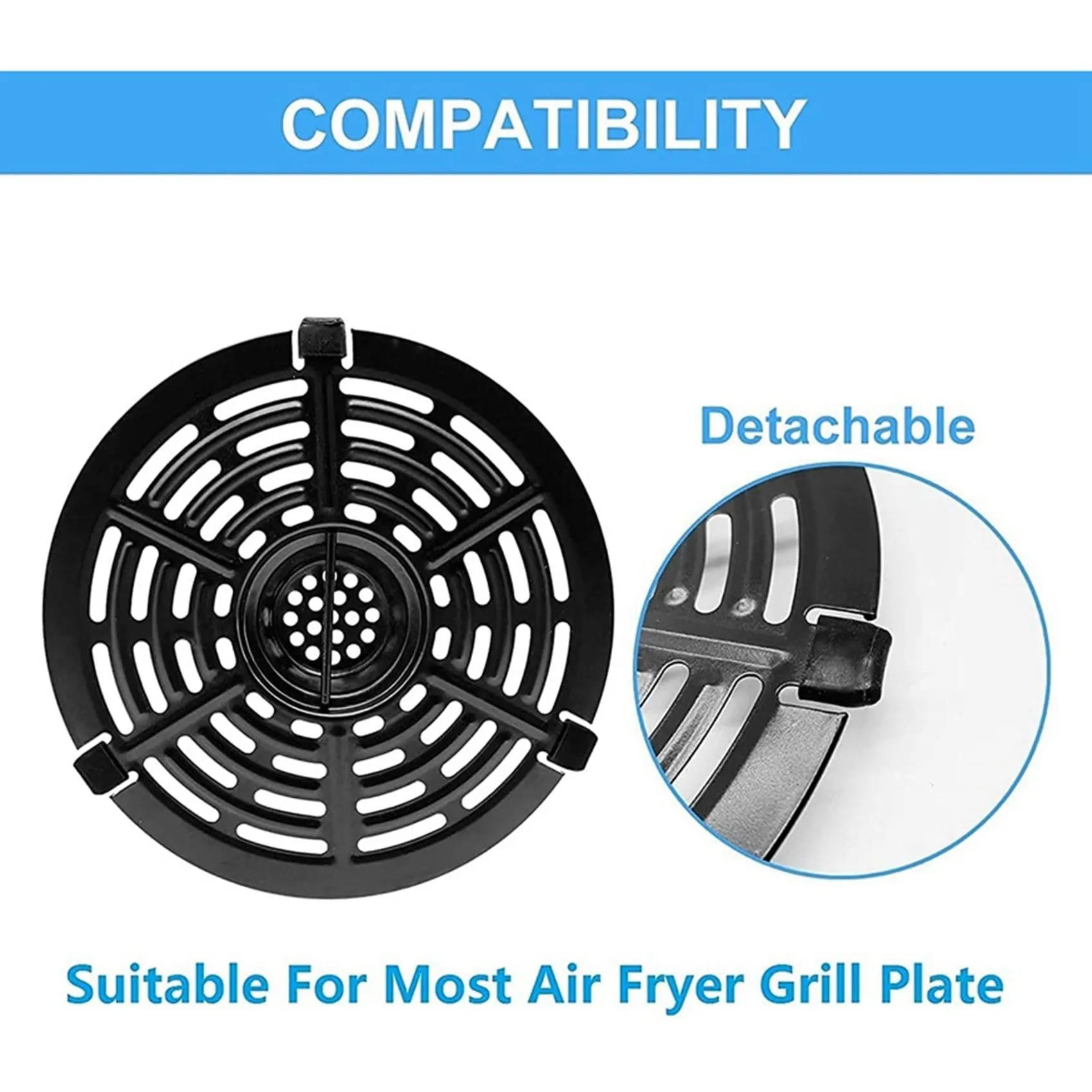 กันชนยางหม้อทอด air fryer, ชิ้นส่วนซิลิโคน, ปลายยาง, ฝาครอบป้องกันการขีดข่วนสำหรับถาดหม้อทอด air fryer