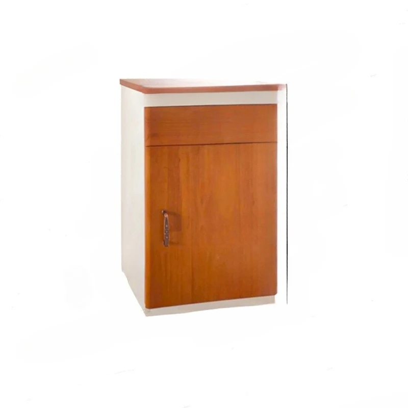

Locker Solid wood Hospital Furniture home Nursing bed Wood grain bedside table