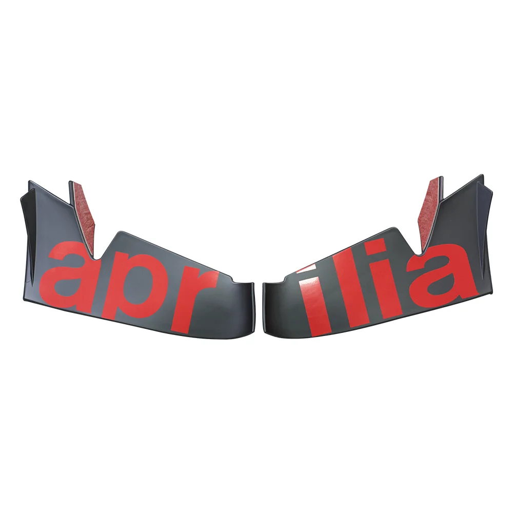 Motorrad Festen Flügel Spoiler Für Aprilia RS660 Vorne Aerodynamische Flügel Seite Winglet Windschutzscheibe Flügel Deflektor Querruder Verkleidung