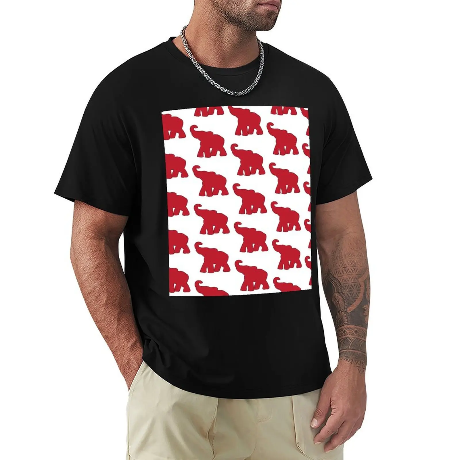 

Red Elephant Silhouette Vector T-Shirt graphic shirts graphic t shirt vintage mens t shirt graphic