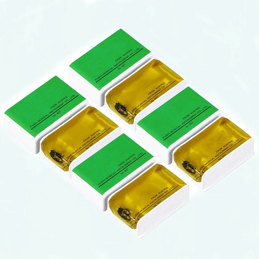 

8Pcs Yellow Natural Rosin for Violin Viola Cello Handmade Bow Resin Max Projection Bow Articulation Suitable Steel