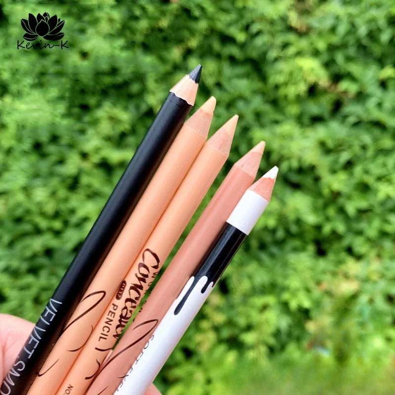 Concealer Pencil White Black Eyeliner Eyebrow Pencil Eyeliner Gel Sleeper Pencil Silkworm Cover Spot Repair Five Pack