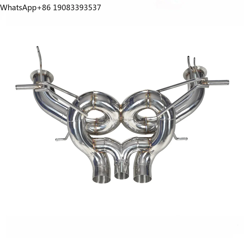 

Custom SUS304 Cat Back Exhaust for Lamborghini Aventador S LP740 6.5 Muffler Pipe Exhaust System