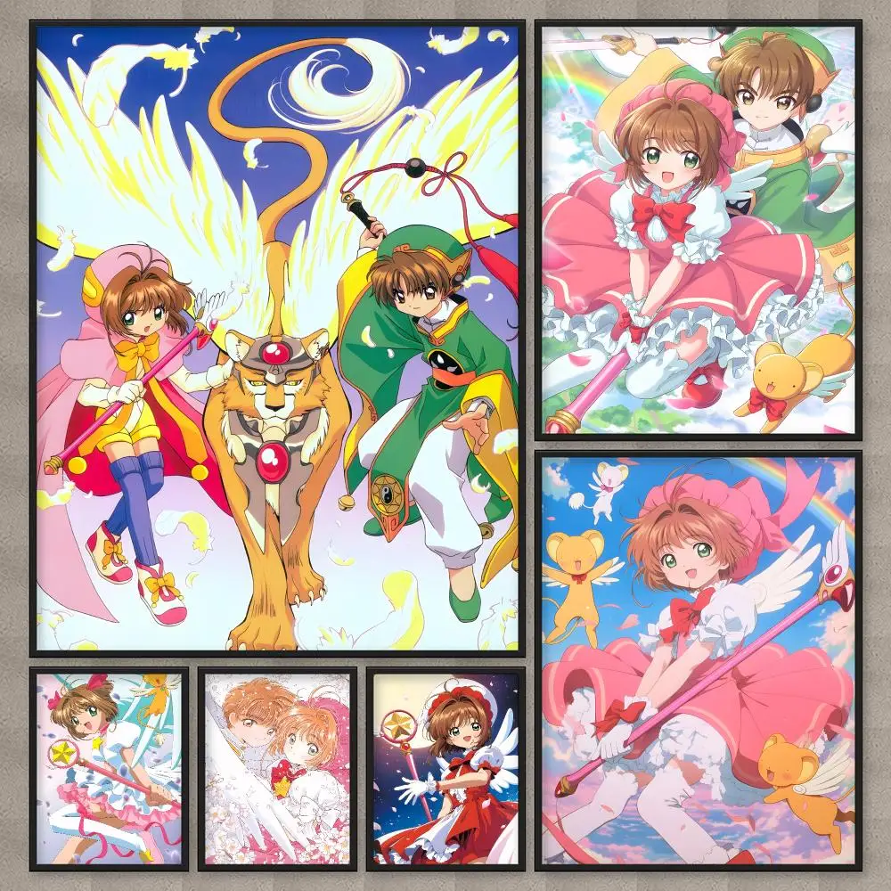 Anime C-Cardcaptor Sakura Poster HD Wall Art Home Decor Waterproof Print Bedroom Garage Party Gift