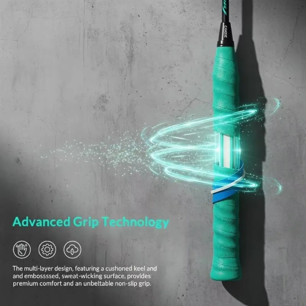 Sweat-Absorbent Badminton Handle Wrap Tape Anti-slip Shock-Absorbing Tennis Racket Grip Tape Wear-resistant Fishing Rods Band