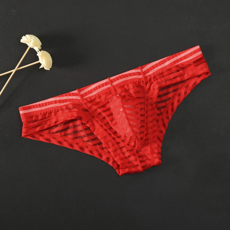 قم برفع أسلوبك باستخدام هذه الملابس الداخلية الملاكم الشبكية المخططة المثيرة للرجال التي تقدم راحة وتحسين التهوية #4