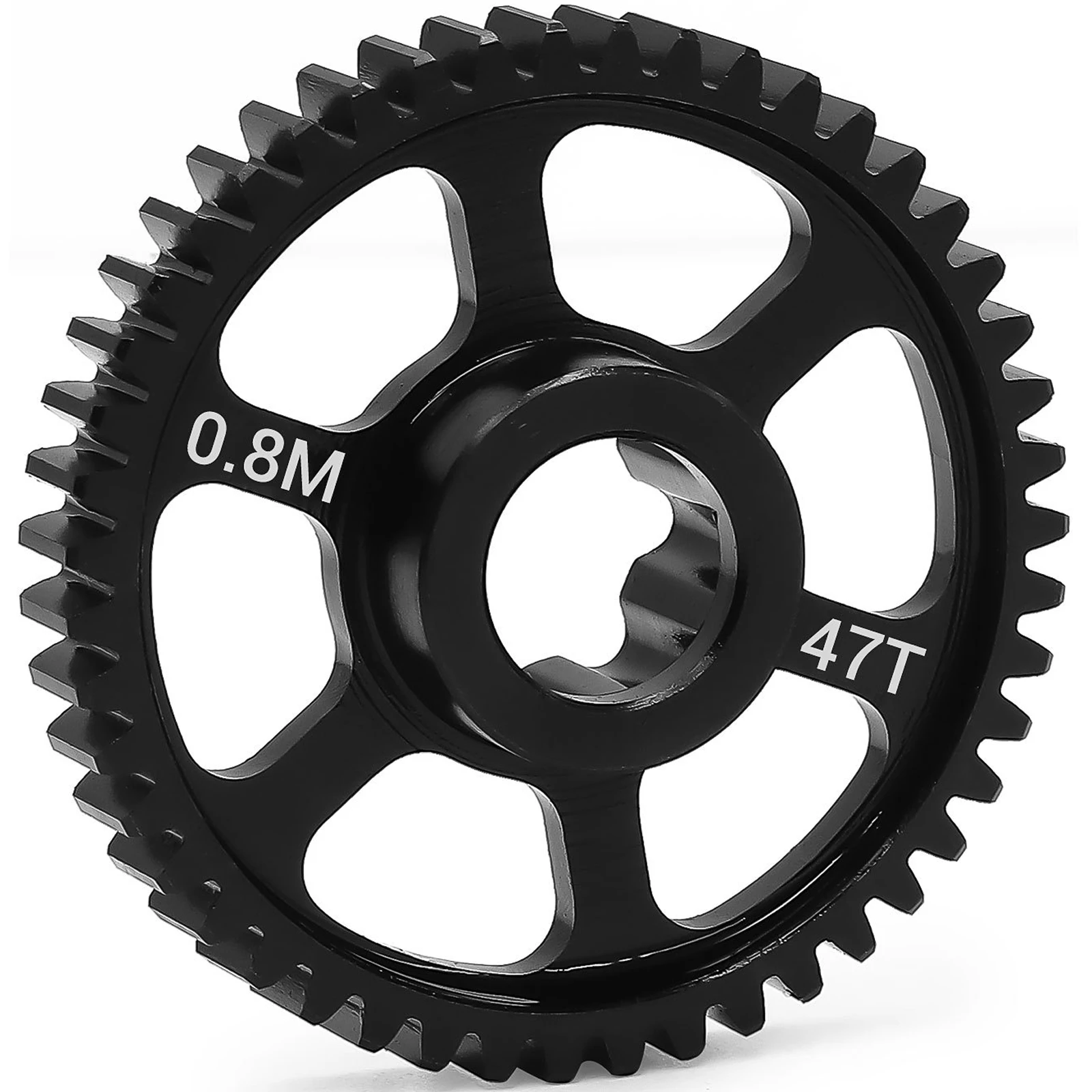 เฟืองสปูร์อัพเกรด RC 0.8M 47T สำหรับ Traxxas 1/16 Mini Maxx/Mini XRT เฟืองดิฟเฟอเรนเชียลเหล็กกล้าคาร์บอนขนาดกลางสำหรับเปลี่ยน # 10756