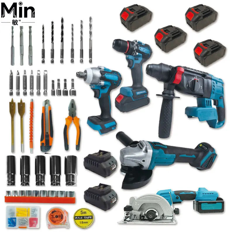 Cordless Handheld Portable Drill Screwdriver Combo Kit Tool Set for Drilling
