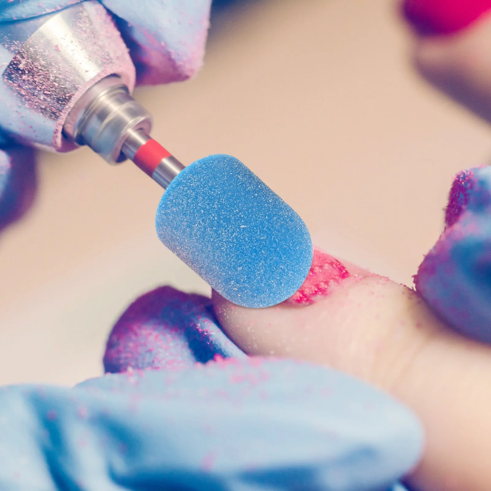 1Set Elektrische Nagelboor Schuurbanden Fijne Korrel Doorn Nail Bit Kleine Schuurkappen voor Acryl Gel Pedicure manicure