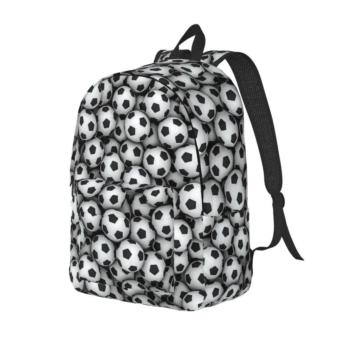 Bolas de futebol lona Daypack para homens e mulheres, escola Bookbag, futebol esporte Daypack, elementar High College ao ar livre