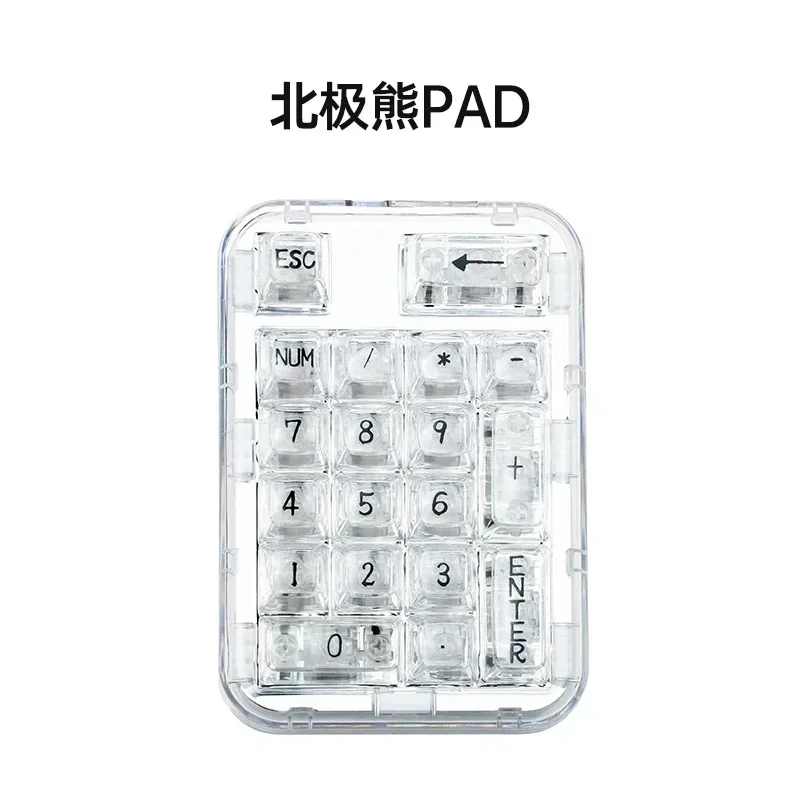 Imagem -05 - Coolkiller Urso Polar Teclado Transparente sem Fio Bluetooth Portátil Calculadora Ck21 Personalizado Teclado Dígito Hot-swap