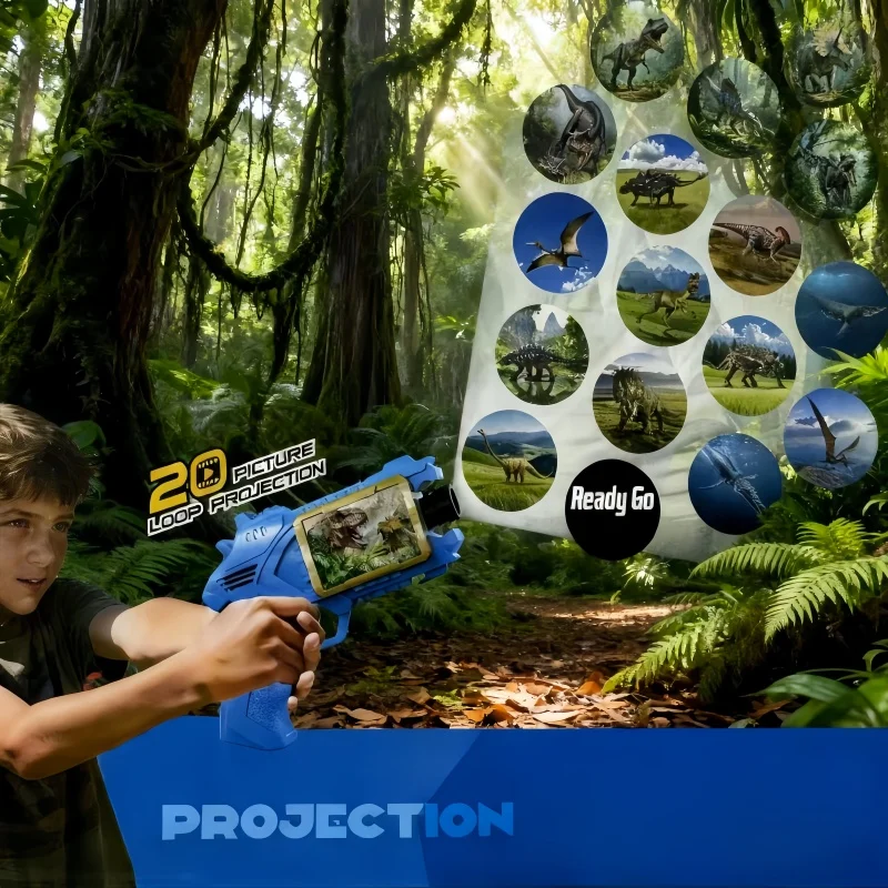 مسدس إسقاط ديناصور السماء المرصعة بالنجوم للأطفال، لعبة باعثة للصوت، هدية لتعبئة العلوم، لعبة تعليمية وقت النوم