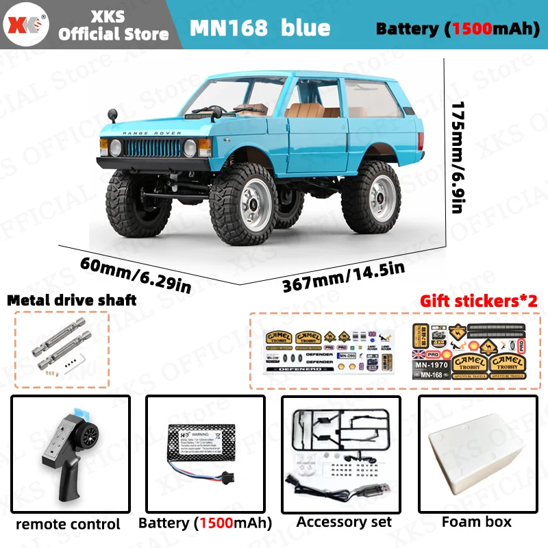 MN168 RC Auto 1:12 Volledige Schaal RTR Versie MN Model 2.4G 4WD 280 Motor Proportionele Off-Road RC Afstandsbediening Auto voor Jongens Geschenken