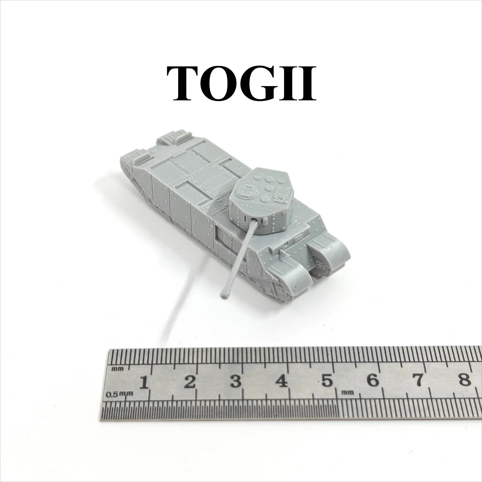 

WWII British TOGⅡ Tank,3D Printed,1/144 Scale Mini Tank Model,Resin,Paintable