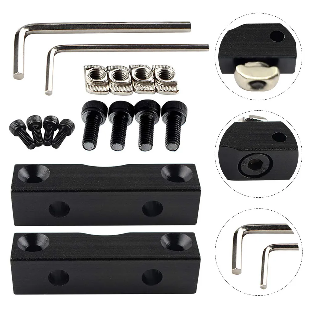 

1 Set Aluminum Alloy Stepper Motor Bracket Mount For 3D Printer Parts Fixation Block With Screws Nuts Stepper Motor