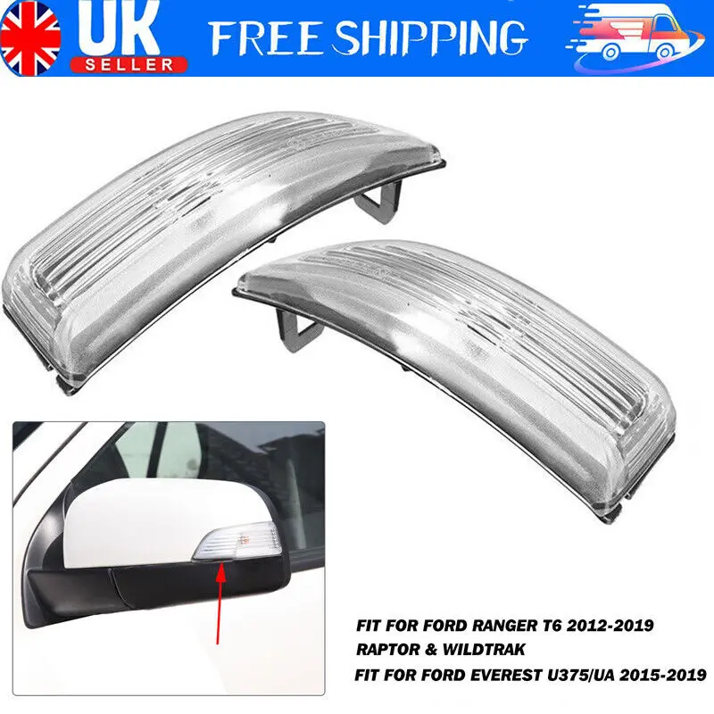 

For Ford Ranger 2016-20 Right Side Wing Mirror Mirror Turn Signal Indicator Reflector Lamp Lens Exterior Light Parts