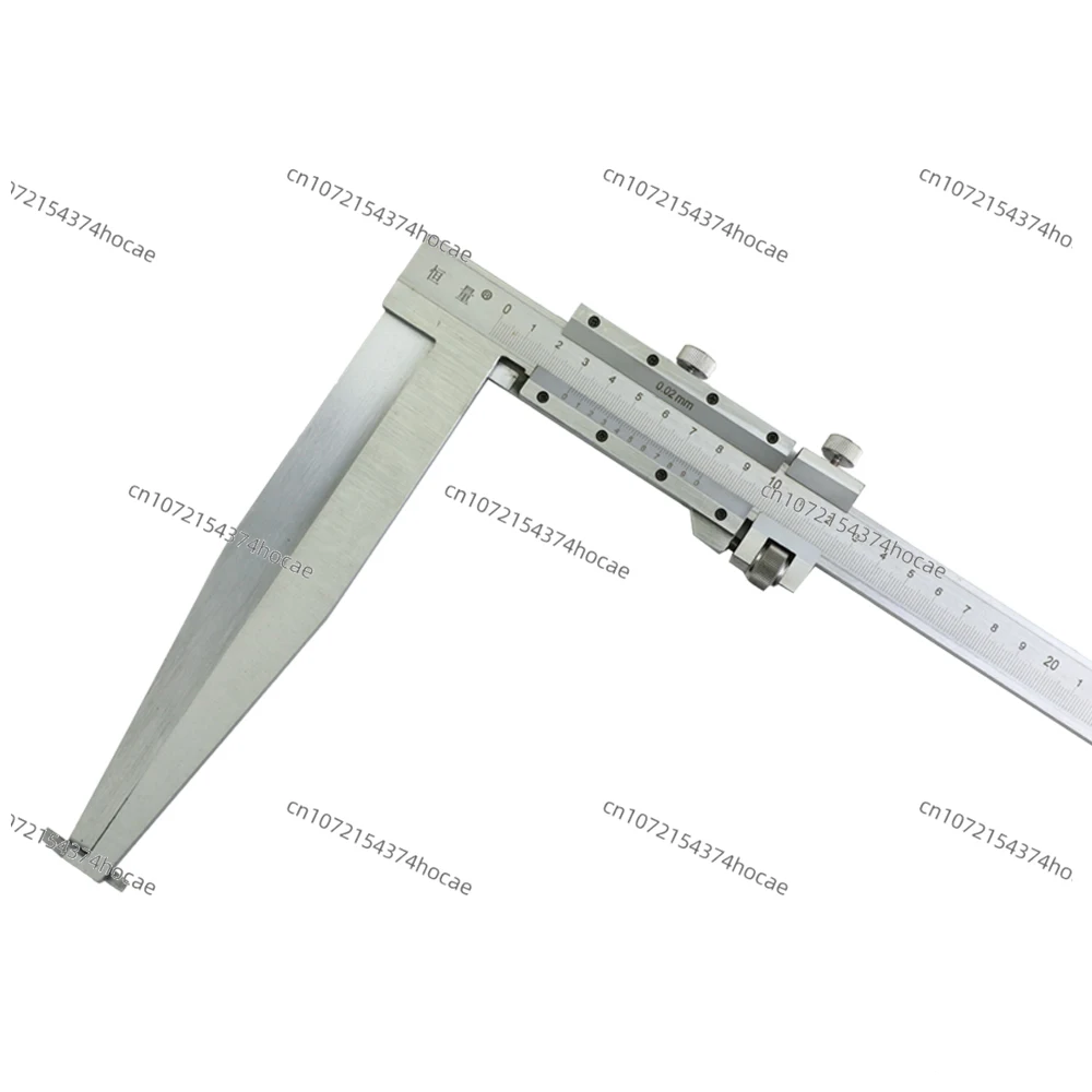 Long jaw inner groove caliper 50-500mm × 150/200mm high-precision measuring tool