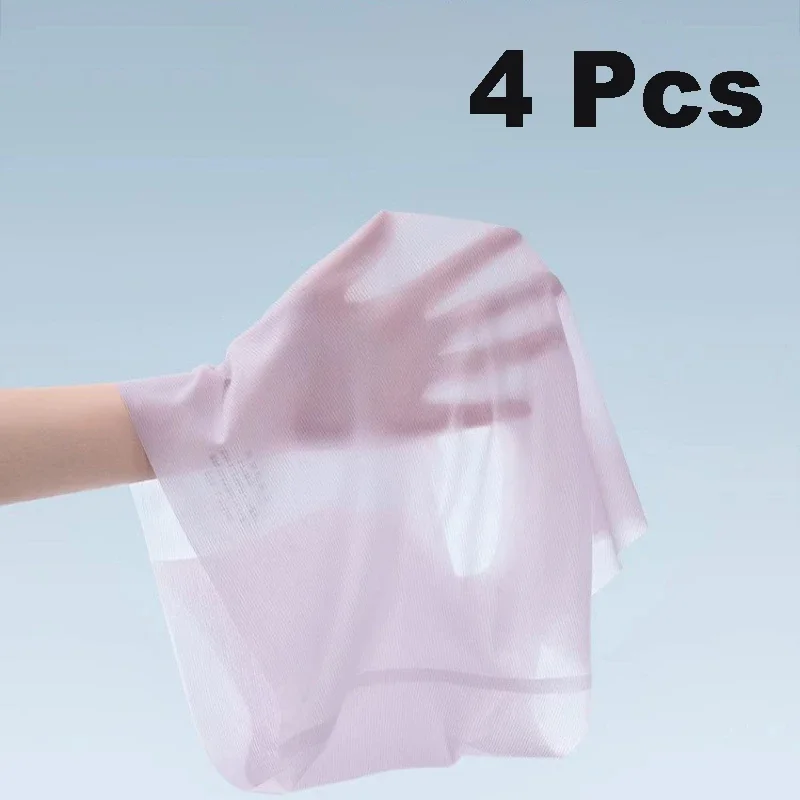 4Pcs/set Seamless High Waist Ice Silk Quick-drying Panties Underwear Ladies Summer Ultra-thin Panties Women Fitness Briefs