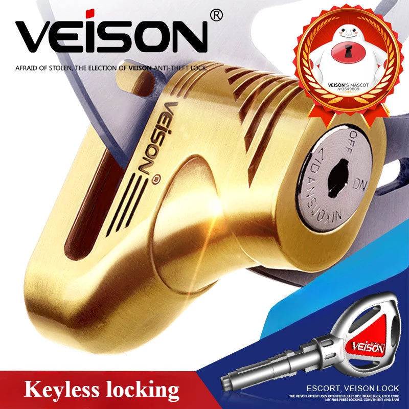 Motorcycle Anti-theft Locks, Outdoor Off-road Disc Brake Locks, Security Protection, Bicycle Disc Locks, Motorcycle Accessories