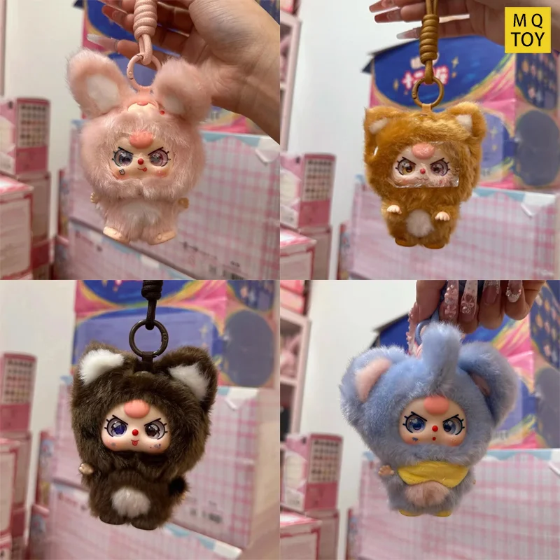 

Baby Three Mini Hug Series Halloween Keychain Vinyl Plush Bag Charm Cute Spooky Gift For Girls Kids Trendy Blind Box Toy