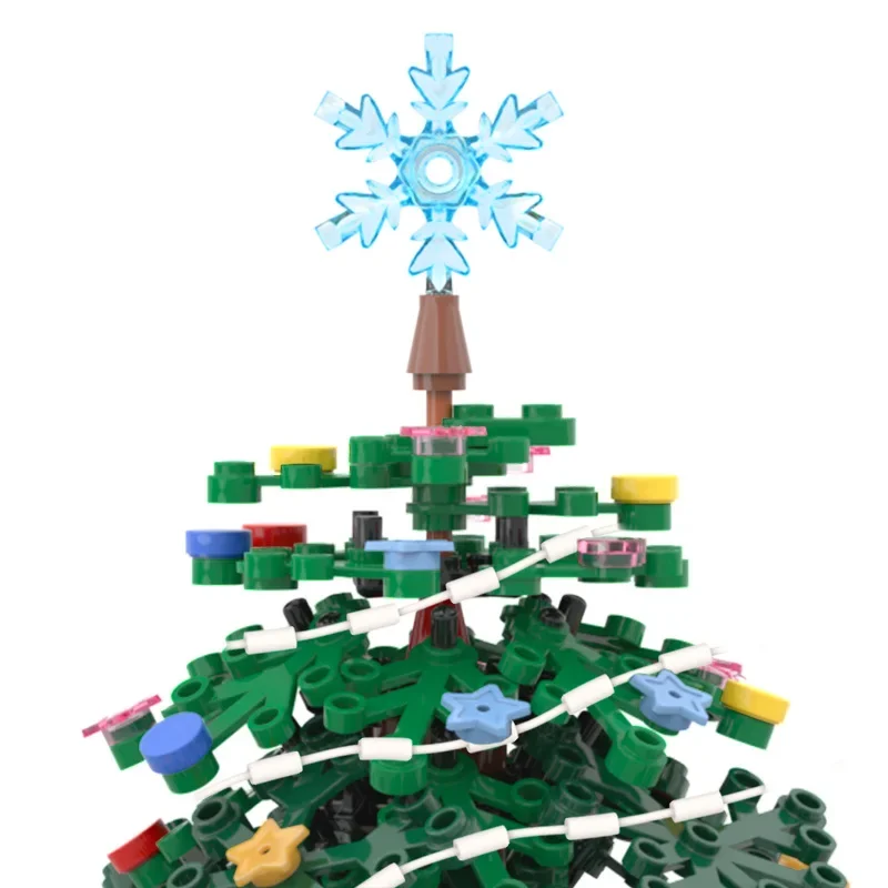 BuildMOC Christmas Tree Model Building Blocks Christmas Decoration Bricks Blocks Collections for Kid Children Gift Kid Toys