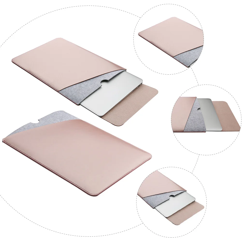

Laptop Case Notebook Computer Bag Tablet Storage Pouch Imitation Tote Wear Resistant Anti Slip Dust Proof Scratch