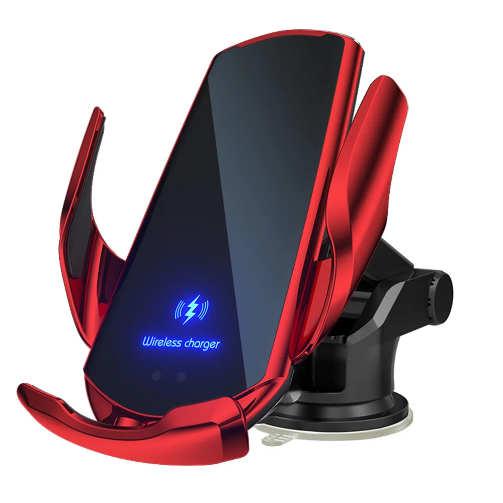 Car Wireless Charger Magnetic Automatic Car Mount Phone Holder For iPhone Xiaomi Samsung Infrared Induction Car Fast Charging