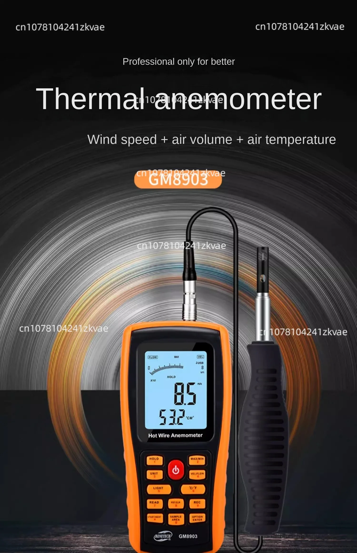 Anemometer measures wholesale propeller extech home anemometer image 3