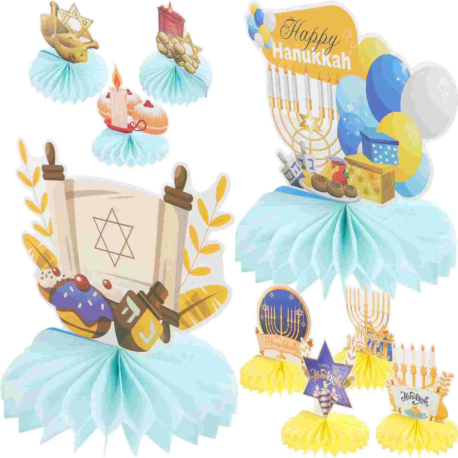 Hanukkah Party Decorations Honeycomb Centerpieces Table naments Holiday Supplies Festive Accessories Indoor Decor Layouts