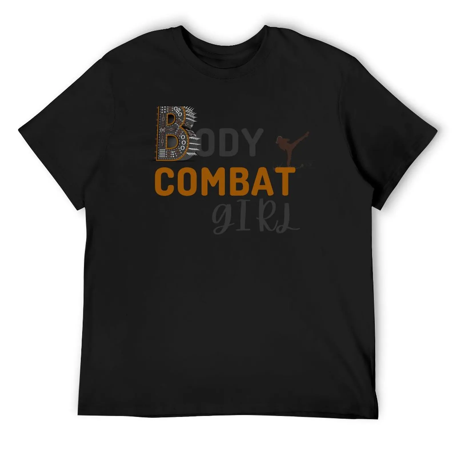 BodyCombat Girl T-Shirt custom t shirt Short sleeve tee street wear graphic shirts plain black t shirts men