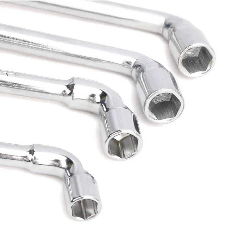 Imagem -04 - Cabeça Dupla Hexagonal Soquete Sleeve Spanner em Forma de l Chave Tubo Ferramentas de Reparação Manual do Carro mm mm mm mm 10 mm 11 mm 12 mm 13 Milímetros 14 Milímetros 15 Milímetros